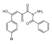 N-[4-(4-bromophenyl)-4-hydroxy-2-oxobut-3-enoyl]benzohydrazide Structure