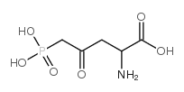 2-amino-4-oxo-5-phosphonopentanoic acid structure