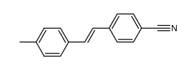 4-((E)-2-p-tolylvinyl)benzonitrile结构式