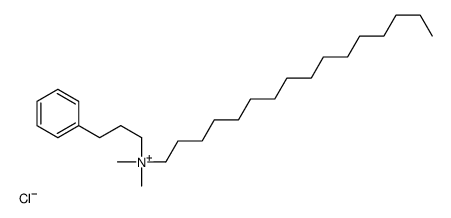 hexadecyl-dimethyl-(3-phenylpropyl)azanium,chloride Structure