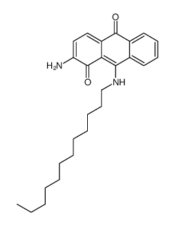 2-amino-9-(dodecylamino)anthracene-1,10-dione Structure