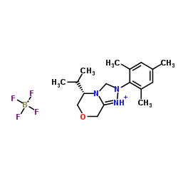 (S)-5-异丙基-2-均三甲苯基-6,8-二氢-5H-[1,2,4]三唑[3,4-c][1,4]恶嗪-2-鎓四氟硼酸盐结构式