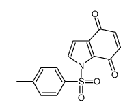 1-(4-methylphenyl)sulfonylindole-4,7-dione Structure