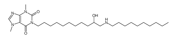 1-(11-Decylamino-10-hydroxyundecyl)-3,7-dimethylxanthine Structure