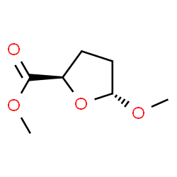 2-Furancarboxylicacid,tetrahydro-5-methoxy-,methylester,(2R-trans)-(9CI) structure