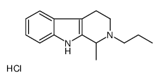 1-methyl-2-propyl-1,3,4,9-tetrahydropyrido[3,4-b]indole,hydrochloride Structure