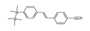 4-{(E)-2-[4-(1,1,2,2,2-Pentamethyl-disilanyl)-phenyl]-vinyl}-benzonitrile结构式