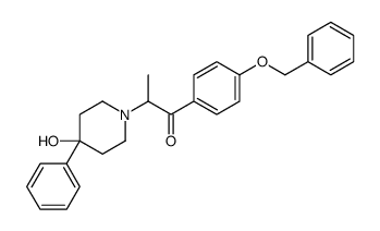 1-(4-BENZYLOXYPHENYL)-2-(4-HYDROXY-4-PHENYL-1-PIPERIDYL)PROPAN-1-ONE Structure