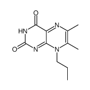 6,7-Dimethyl-8-propyl-2,4(3H,8H)-pteridinedione结构式