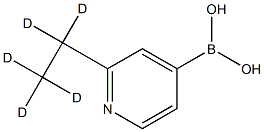 (2-(ethyl-d5)pyridin-4-yl)boronic acid structure