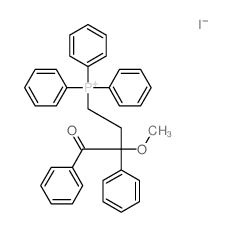 Phosphonium,(3-methoxy-4-oxo-3,4-diphenylbutyl)triphenyl-, iodide (1:1)结构式