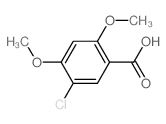 Benzoic acid,5-chloro-2,4-dimethoxy- Structure