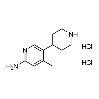 4-Methyl-5-(piperidin-4-yl)pyridin-2-aminedihydrochloride structure