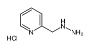 2-((pyridin-2-yl)Methyl)hydrazine hydrochloride结构式