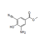 Methyl 3-Amino-5-cyano-4-hydroxybenzoate Structure