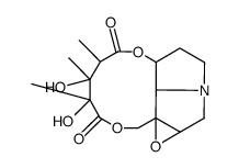 1,2α-epoxy-12,13-dihydroxy-(1αH,13βH,14βH)-tetrahydro-20-nor-crotalanane-11,15-dione Structure