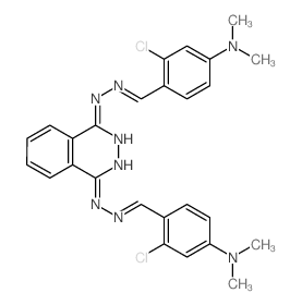 Benzaldehyde,2-chloro-4-(dimethylamino)-, 1,4-phthalazinediyldihydrazone (8CI) structure