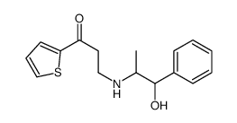 1-Propanone, 3-((2-hydroxy-1-methyl-2-phenylethyl)amino)-1-(2-thienyl)- Structure