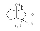 Cyclopenta[b]pyrrol-2(1H)-one, hexahydro-6a-hydroxy-3,3-dimethyl-结构式