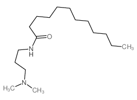 N-[3-(二甲基氨基)丙基]月桂酰胺结构式