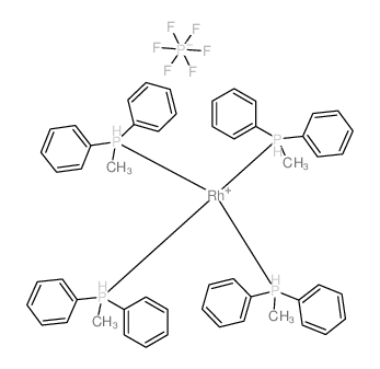 methyl(diphenyl)phosphanium,rhodium,hexafluorophosphate结构式