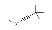 3,3-dimethyl-1-methylsulfanylbut-1-yne结构式