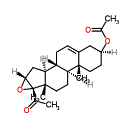 16,17-Epoxypregnenolone acetate structure