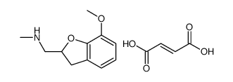 (Z)-4-hydroxy-4-oxobut-2-enoate,(7-methoxy-2,3-dihydro-1-benzofuran-2-yl)methyl-methylazanium结构式