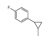 Benzene, 1-fluoro-4-(2-methylcyclopropyl)- (9CI)结构式