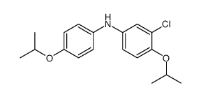 3-Chloro-4-isopropoxy-N-(4-isopropoxyphenyl)aniline结构式