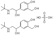 沙丁胺醇半硫酸盐结构式