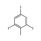 1,3,5-triiodo-2-methylbenzene结构式