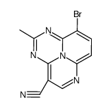 9-Bromo-2-methyl-1,3,6,9b-tetraazaphenalene-4-carbonitrile structure