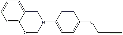 2H-1,3-Benzoxazine, 3,4-dihydro-3-[4-(2-propyn-1-yloxy)phenyl]- Structure