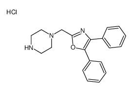 4,5-diphenyl-2-(piperazin-1-ylmethyl)-1,3-oxazole,hydrochloride Structure