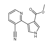 4-cyano-pyridin-2-yl-1H-pyrrole-3-carboxylic acid methyl ester Structure