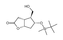 2-[[(1,1-Dimethylethyl)dimethylsilyl]oxy]corey lactone Structure