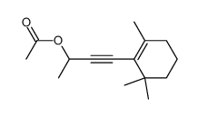 4-(2,2,6-Trimethylcyclohex-1-en-1-yl)-3-butin-2-yl-acetat结构式