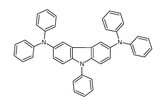 3-N,3-N,6-N,6-N,9-pentakis-phenylcarbazole-3,6-diamine结构式