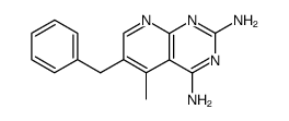 6-benzyl-5-methyl-pyrido[2,3-d]pyrimidine-2,4-diamine Structure