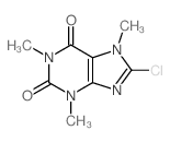 8-氯咖啡因结构式