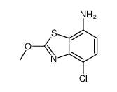 7-Benzothiazolamine,4-chloro-2-methoxy-(9CI) Structure