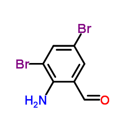 2-Amino-3,5-dibromobenzaldehyde Structure