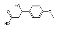 3-Hydroxy-3-(4-methoxyphenyl)propanoicacid Structure