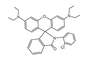 2-(2-chlorophenyl)-3',6'-bis(diethylamino)spiro[1H-isoindole-1,9'-[9H]xanthene]-3(2H)-one结构式