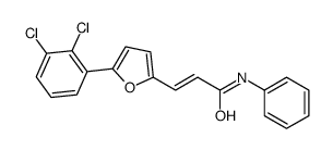 3-[5-(2,3-dichlorophenyl)furan-2-yl]-N-phenylprop-2-enamide Structure