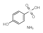 Ammonium p-hydroxybenzenesulphonate structure