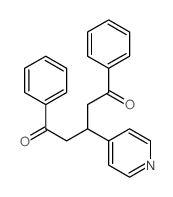 1,5-二苯基-3-(吡啶-4-基)戊烷-1,5-二酮结构式