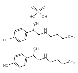 alpha-[butylamino]methyl-p-hydroxybenzyl alcohol structure