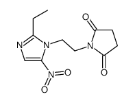 1-[2-(2-ethyl-5-nitroimidazol-1-yl)ethyl]pyrrolidine-2,5-dione结构式